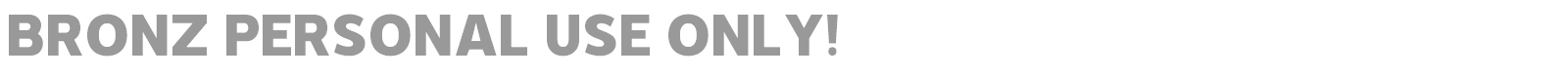 Bronz font preview